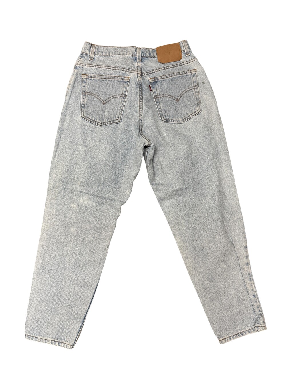 Vintage 90s Levis 550 Jeans Womens 12 Petite Blue Relaxed Tapered Leg 30x27 USA